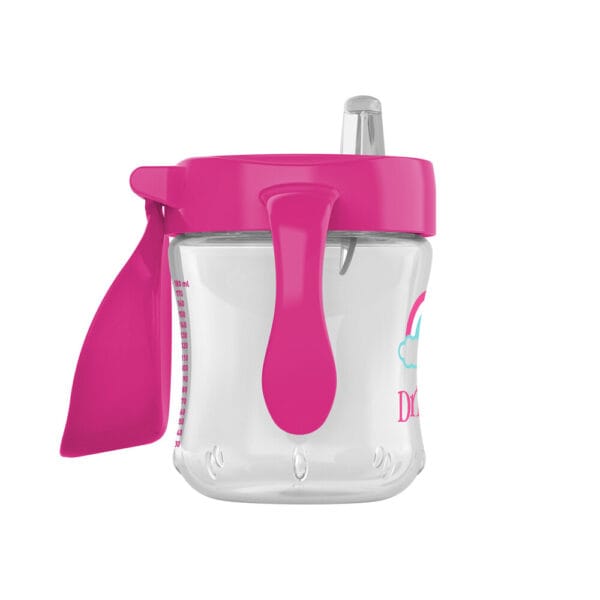Dr. Brown's Trainingsbeker zachte tuit roze 180 ml - Afbeelding 3