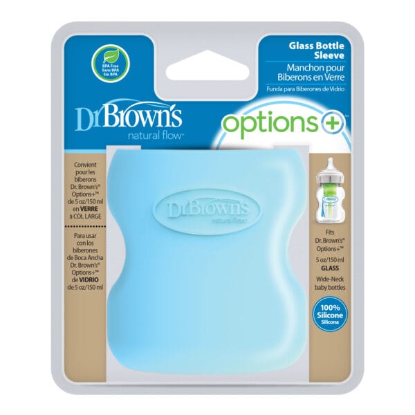 Dr. Brown's Beschermhoes voor brede glazen fles 150 ml | blauw - Afbeelding 2