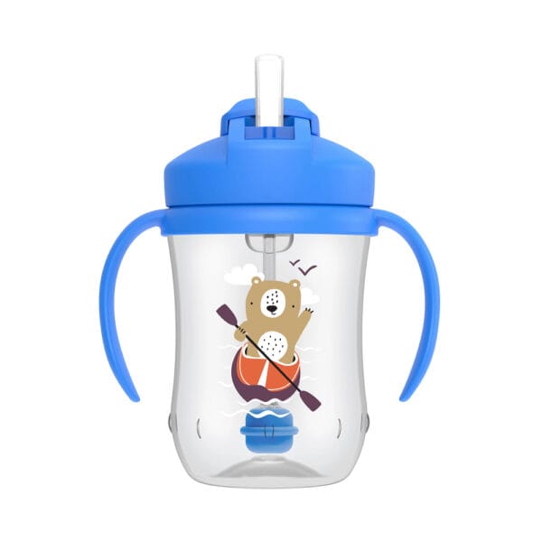 Dr. Brown's Baby's eerste rietjes beker blauw 270 ml