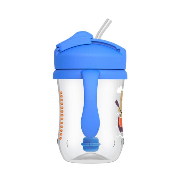 Dr. Brown's Baby's eerste rietjes beker blauw 270 ml - Afbeelding 4