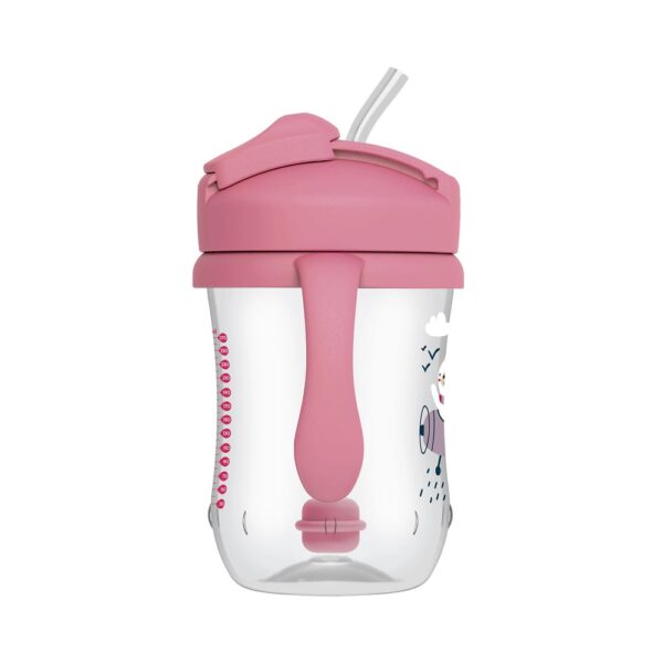 dr. brown's baby's eerste rietjes beker roze 270 ml