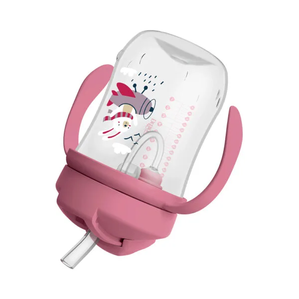 Dr. Brown's Baby's eerste rietjes beker roze 270 ml - Afbeelding 5