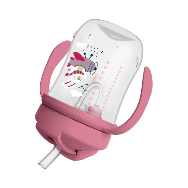 dr. brown's baby's eerste rietjes beker roze 270 ml