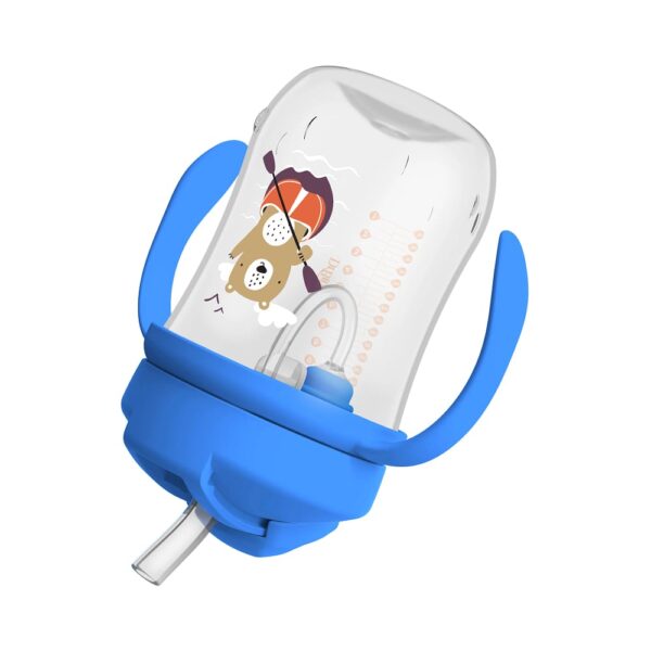 dr. brown's baby's eerste rietjes beker blauw 270 ml