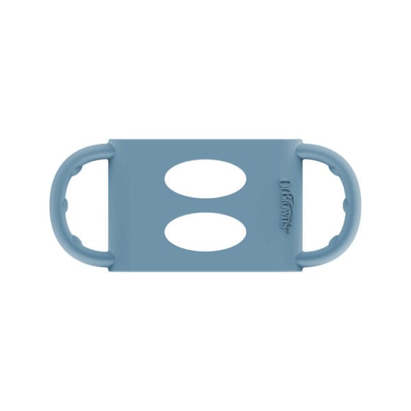 Dr. Brown's Siliconen handles brede halsfles | blauw