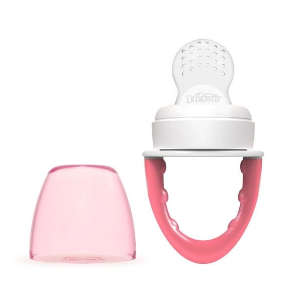 Dr. Brown's Fresh Firsts Silicone Feeder roze - Afbeelding 2