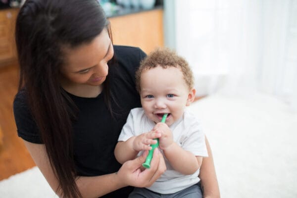 Dr. Brown's Baby's eerste tandenborstel krokodil - Afbeelding 3