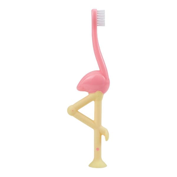 Dr. Brown's Baby's eerste tandenborstel flamingo