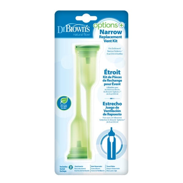 Dr. Brown's Options+ Anti-colic Replacement Kit | Standaard halsfles 250 ml - Afbeelding 2
