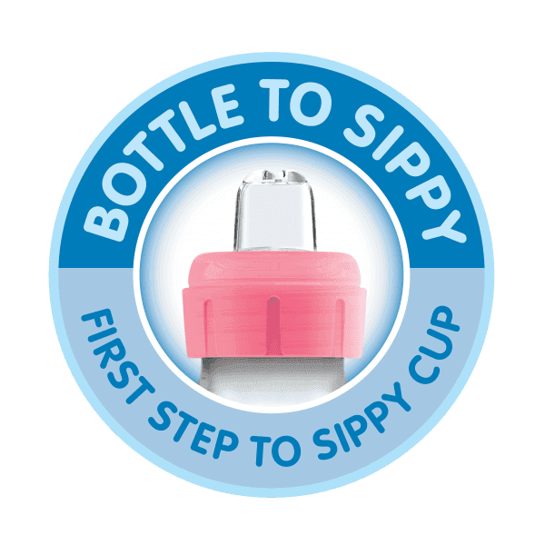 Dr. Brown's Options+ Bottle to Sippy Starter kit | Standaard halsfles blauw 250 ml - Afbeelding 2