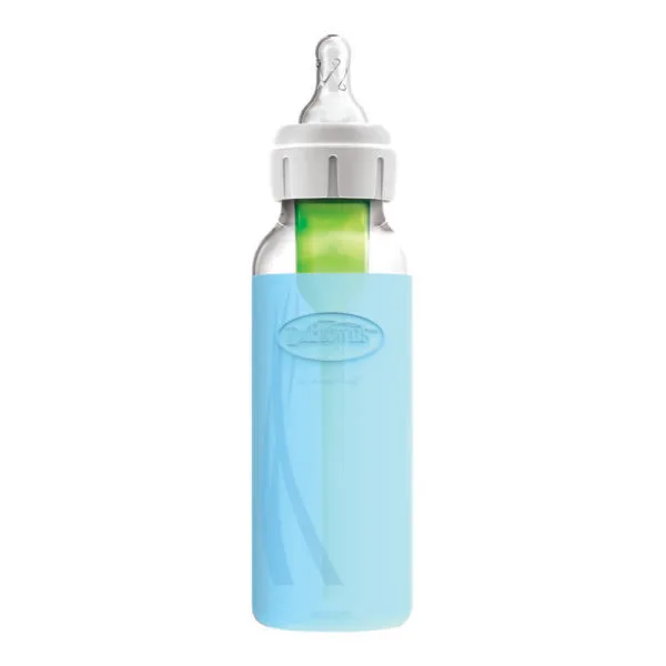 Dr. Brown's Beschermhoes voor smalle glazen halsfles 250 ml | blauw