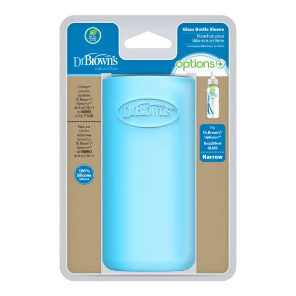 Dr. Brown's Beschermhoes voor smalle glazen halsfles 250 ml | blauw - Afbeelding 3