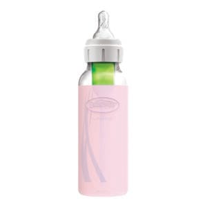 Dr. Brown's Beschermhoes voor smalle glazen halsfles 250 ml | roze