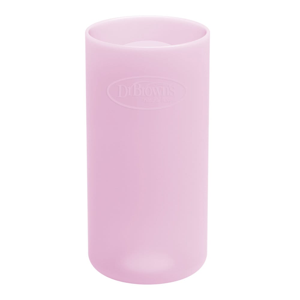 Dr. Brown's Beschermhoes voor smalle glazen halsfles 250 ml | roze - Afbeelding 2