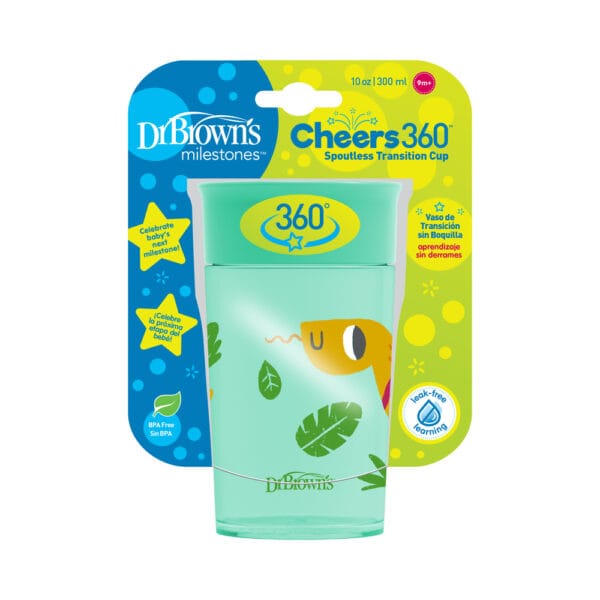 Dr. Brown’s Cheers 360° cup groen 300 ml - Afbeelding 2