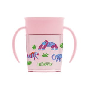 Dr. Brown’s Cheers 360° cup roze 200 ml