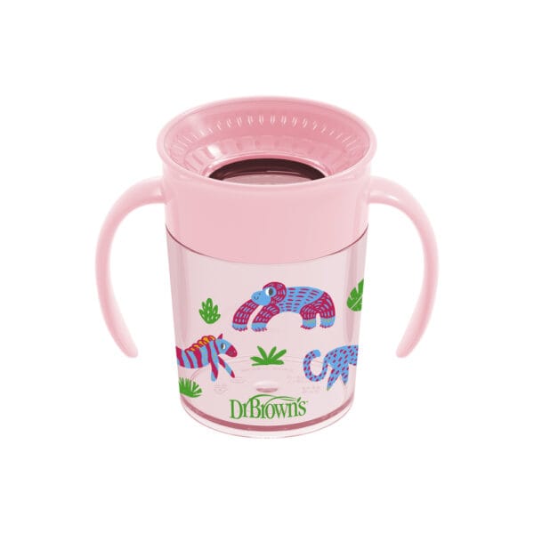 Dr. Brown’s Cheers 360° cup roze 200 ml - Afbeelding 2