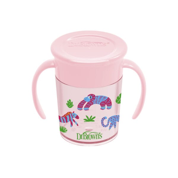 Dr. Brown’s Cheers 360° cup roze 200 ml - Afbeelding 4