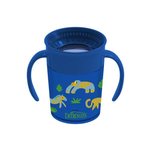 Dr. Brown’s Cheers 360° cup blauw 200 ml - Afbeelding 2