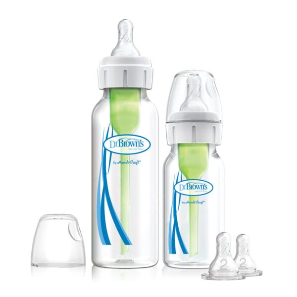 Dr. Brown’s Options+ Anti-colic | Starterset Standaard halsfles 2-pack