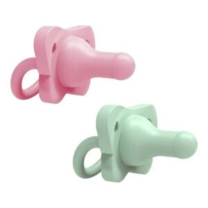 Dr. Brown's HappyPaci siliconen fopspeen 0-6 mnd roze & groen