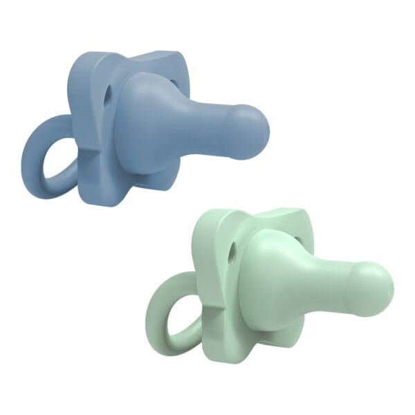 Dr. Brown's HappyPaci siliconen fopspeen 0-6 mnd blauw & groen