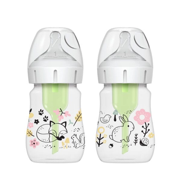 Dr. Brown's Options+ Anti-colic Bottle 2-pack | Brede halsfles 150 ml Bos