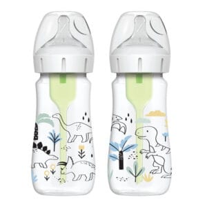 Dr. Brown's Options+ Anti-colic Bottle 2-pack | Brede halsfles 270 ml Dino