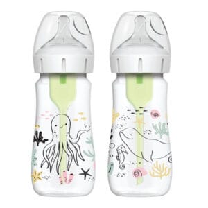 Dr. Brown's Options+ Anti-colic Bottle 2-pack | Brede halsfles 270 ml Oceaan