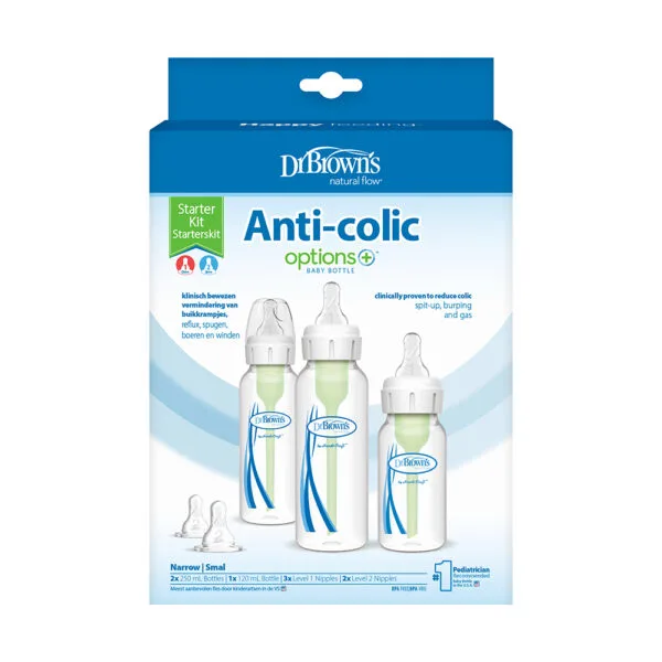 Dr. Brown's Options+ Anti-colic Bottle | Startpakket Standaard halsfles - Afbeelding 4