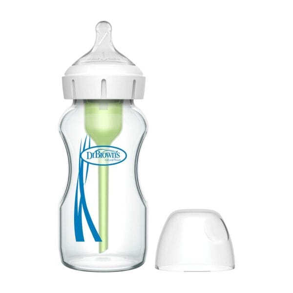 Dr. Brown's Options+ Anti-colic Bottle | Brede halsfles 270 ml glas