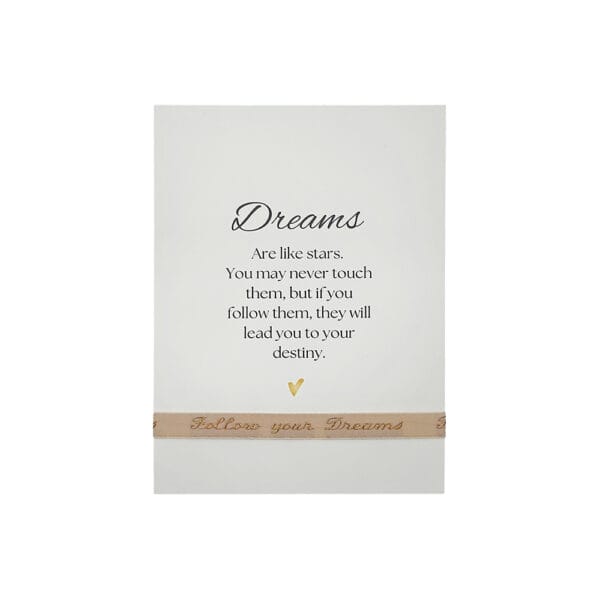 La Luz Armband met kaart - Follow your dreams