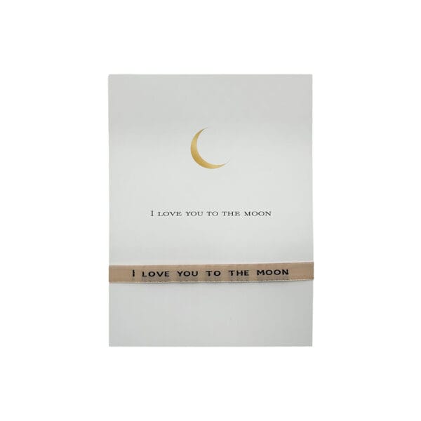 La Luz Armband met kaart -  I love you to the moon and back