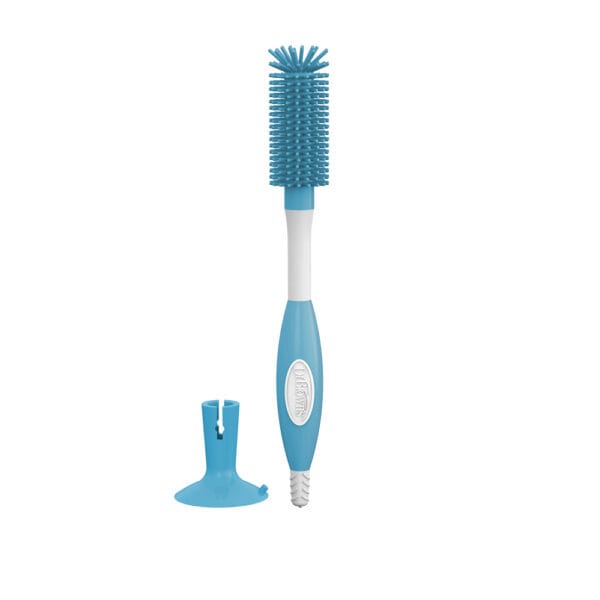 Dr. Brown’s Siliconen flessenborstel smalle halsfles | blauw - Afbeelding 2