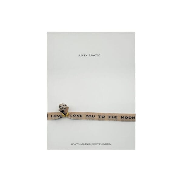 La Luz Armband met kaart -  I love you to the moon and back - Afbeelding 3