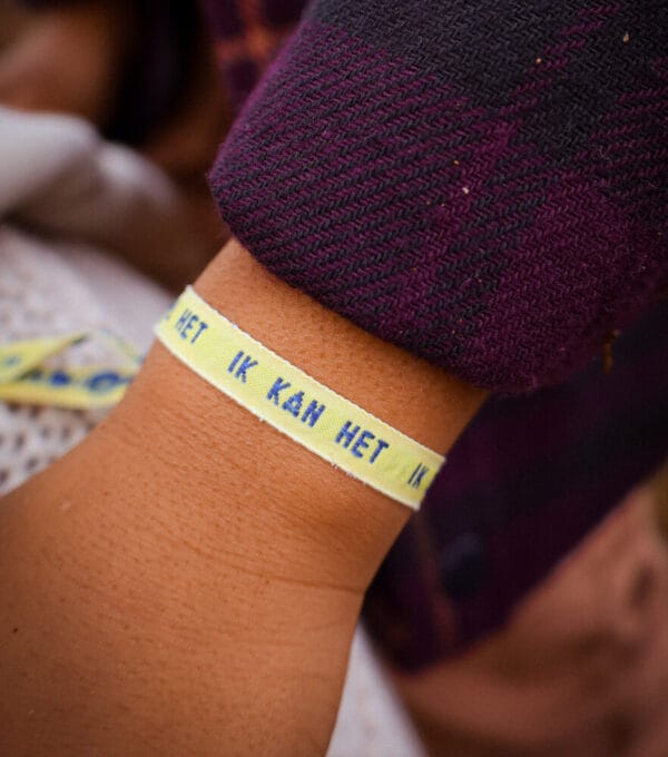 La Luz Armbandje Kids Ik wil het-Ik kan het-Ik doe het - Geel - Afbeelding 4