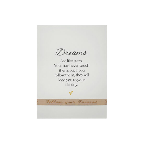 La Luz armbandje Follow your dreams op kaart