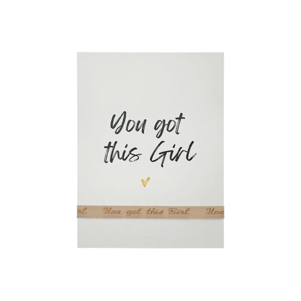 La Luz armbandje You got this girl op kaart