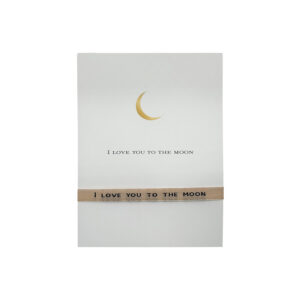 La Luz armbandje I love you to the moon op kaart