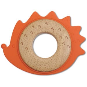 J BIMBI Bite & Play Bijtring Hout en Siliconen 3M+