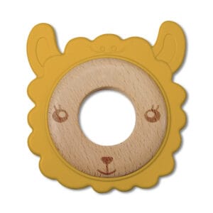 J BIMBI Bite & Play Bijtring Hout en Siliconen 3M+