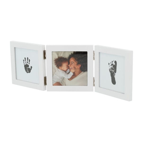 Dooky Happy Hands Inkloze Baby Afdruk Fotolijst Triple Klein