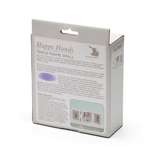 Dooky Happy Hands Inkloze Baby Afdruk Fotolijst Triple Klein - Afbeelding 2