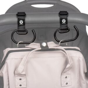 Dooky Kinderwagenhaken Groot Black (2 stuks)
