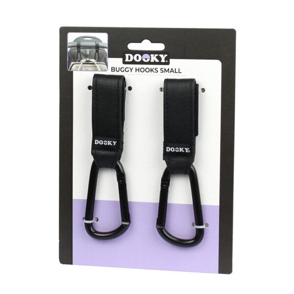 Dooky Kinderwagenhaken Klein Black (2 stuks) - Afbeelding 3
