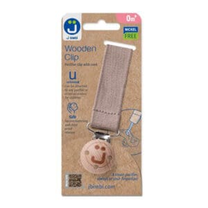 J BIMBI Speenkoord Houten Clip