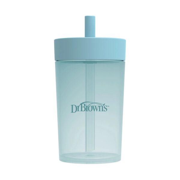 Dr. Brown’s Straw to 360° Cup Set blauw 300 ml - Afbeelding 2